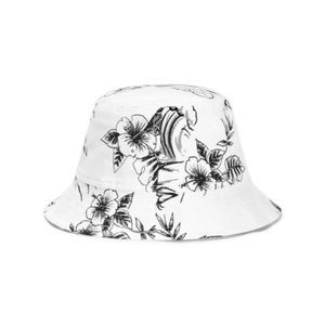 CLUBROOM Mens White Tropical Print Bucket Hat S\M